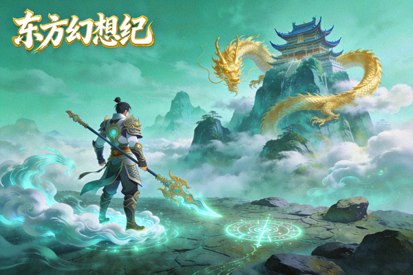 《东方幻想纪》国风角色扮演游戏场景 - 融合中国传统神话元素与现代游戏设计的精美画面